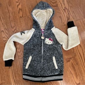Hello Kitty Hooded Jacket with Zipper and Pockets - Like New